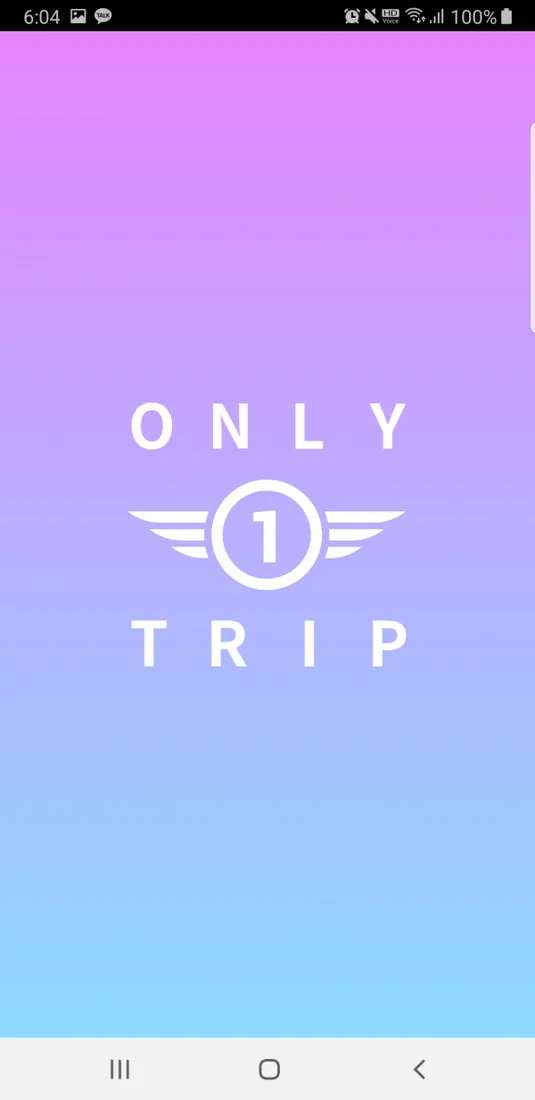 ONLY 1 TRIP 모바일 화면 1